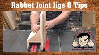 3 Jigs and a BUNCH of tips for better table saw rabbet joints [upl. by Groscr]