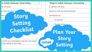 Story Setting Description Checklist  KS2 Story Planning [upl. by Gallard607]