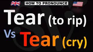 How to Pronounce TEAR Vs TEAR [upl. by Nnednarb210]