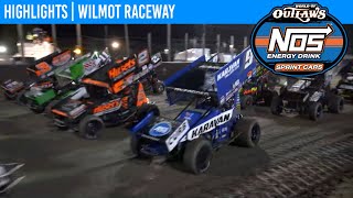 World of Outlaws NOS Energy Drink Sprint Cars at Wilmot Raceway July 10 2021  HIGHLIGHTS [upl. by Yanehs]