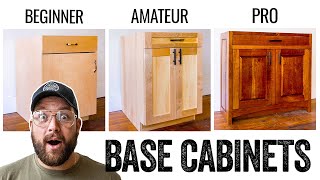 3 LEVELS of Cabinets DIY to PRO Build [upl. by Buiron938]