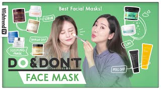 Best Face Mask for your skin type Scrub Clay Mask Sleeping Mask Peel off Wash off [upl. by Ellehcin]