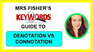 Media Studies  Denotation vs Connotation  Key Words [upl. by Kath56]