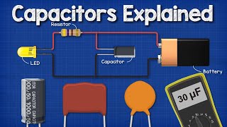 Capacitors Explained  The basics how capacitors work working principle [upl. by Grobe]