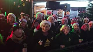 WHAT CHRISTMAS MEANS TO ME Rock Choir at Birkdale Lights Switch On 1st December 2024 [upl. by Yvon88]