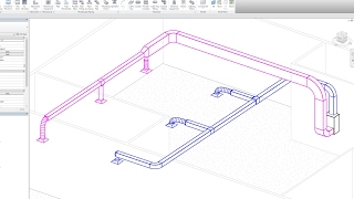 Beginner Tutorial Revit 2017  Creating an HVAC System [upl. by Avevoneg]