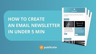 How to create an email newsletter in under 5 minutes For ANY email service [upl. by Vannie]