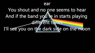 Pink Floyd Brain DamageEclipse lyrics [upl. by Swee]