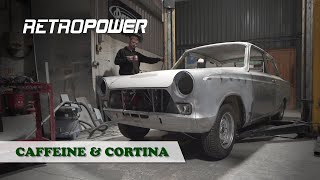 Caffeine amp Cortina  Retropower Cosworth Duratec MK1 Build [upl. by Alvita]