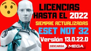 LICENCIA Y SERIALES PARA ESET NOD32 ANTIVIRUS ACTUALIZADO 2021 FULL LICENCE [upl. by Atsocal452]