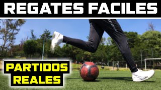 APRENDE 5 REGATES FACILES de FÚTBOL que PUEDES USAR en PARTIDOS REALES  TUTORIAL de FUTBOL [upl. by Schiffman735]