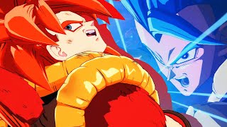 Gogeta SS4 vs Gogeta SSGSS Dramatic Finish ENG  JP  DRAGON BALL FighterZ [upl. by Nebra]