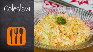 Coleslaw Amerikanischer Krautsalat  Rezept 9 [upl. by Pagas790]