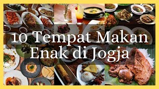 10 REKOMENDASI TEMPAT MAKAN ENAK DI JOGJA [upl. by Glanville104]