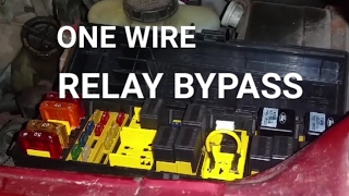 HOW TO Bypass A Relay Using One Wire [upl. by Yrro]