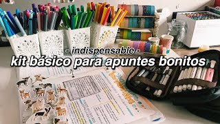 KIT BÁSICO para hacer APUNTES BONITOS 💫 [upl. by Cigam]