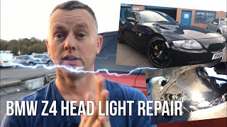 BMW Z4 Head Light Bulb Change amp Side Light Bulb [upl. by Fazeli143]