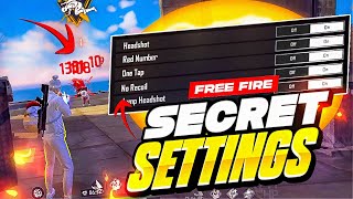 New Secret Headshot Settings 2023🔥  Free Fire Auto Headshot Pro Tips And Tricks  FireEyes Gaming [upl. by Feriga]