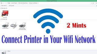 How to Connect Printer in WiFi Network WiFi Configuration Printer Setup in PC [upl. by Kafka]