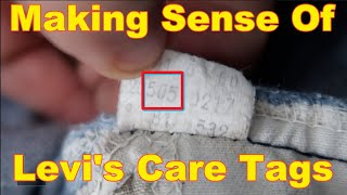 READ DESCRIPTION How To Tell How Old Your Levis Are From The Care Tag [upl. by Hiett]