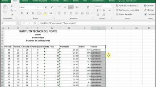 Reporte de Calificaciones en Excel [upl. by Nalyk]