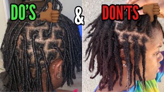 Starter Loc DOS and DON’TS  How to Get Your Hair To Loc FASTER  Comb Coils on Type 4 Hair [upl. by Haskins139]