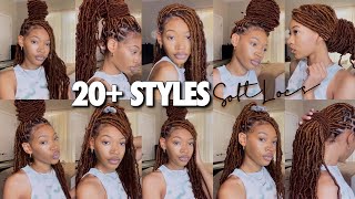 UPDATED HOW TO STYLE SOFT LOCS IN 20 WAYS EASY [upl. by Edie]