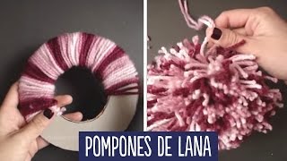 Como hacer pompones FACIL [upl. by Mabelle]