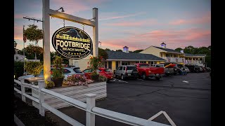 Footbridge Beach Motel Flyover  Ogunquit Maine [upl. by Prudie]