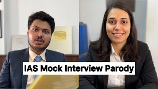 IAS Mock Interview Parody  Shubhamgaur09  Saloni Gaur [upl. by Nowad]