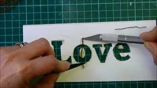 Easy stencil cutting by hand [upl. by Kir900]