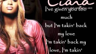 Enrique Iglesias amp Ciara  Taking Back My Love quotHDquot with lyrics [upl. by Kreegar]