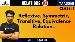 Relations  Reflexive  Symmetric  Transitive  Equivalence  Aman Malik  Yaadgar Series [upl. by Messing]