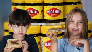 Kids Try Vegemite For The First Time [upl. by Erdried]