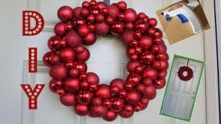 Easy DIY Ornament Wreath [upl. by Geno]