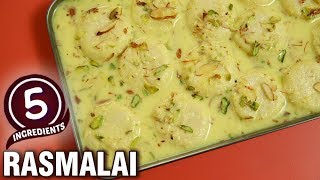 5 Ingredients Recipe  Quick amp Easy Rasmalai Recipe  Indian Dessert  Varun [upl. by Ahsinrats375]