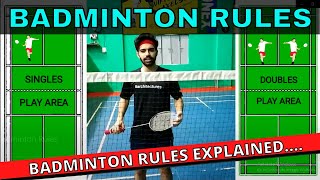 Badminton Rules  Singles amp Doubles Badminton Rules 2021 [upl. by Narayan]