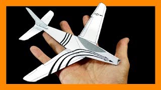 Como hacer un AVION DE PAPEL en 3d para IMPRIMIR que Vuele Mucho GRATIS [upl. by Eidderf]