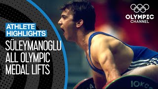 All Naim Süleymanoğlu 🇹🇷 Olympic Medal Lifts  Athlete Highlights [upl. by Ruscio436]