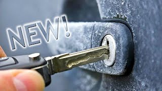 How to open a frozen car door lock [upl. by Stanwinn]