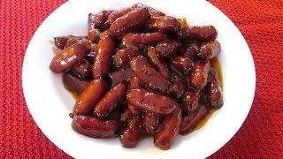 Litl Smokies  Easy Barbecue Recipe  PoorMansGourmet [upl. by Eiryt]