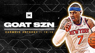 Never Forget When Carmelo Anthony Was a SUPERSTAR 201213 Highlights  GOAT SZN [upl. by Ahsai]