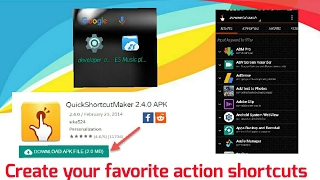 Quickshortcut Maker Create your favorite action shortcut [upl. by Enylcaj]