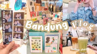 Bandung Vlog🌷 reunited after 25 years aesthetic store coffee shop strolling around Bandung [upl. by Eek]