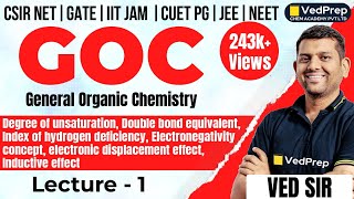 General Organic Chemistry  Degree of Unsaturation  Introduction to GOC  VedPrep Chem Academy [upl. by Arras121]