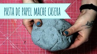 Como hacer papel mache casero  How to make papier mache or paper pulp El Rincón de Noe [upl. by Aciretnahs]