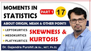 Skewness amp Kurtosis  Moments  Leptokurtic Mesokurtic Platykurtic [upl. by Trow]