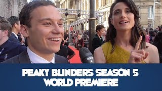 Peaky Blinders Season 5 Birmingham World Premiere  Red Carpet Interviews [upl. by Munford]