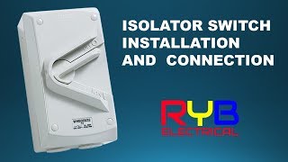 Disconnector  Isolator Switch Installation And Connection [upl. by Conley867]