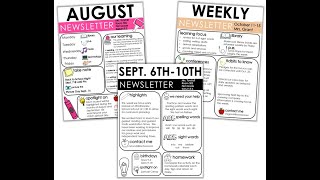 Creating a Class Newsletter [upl. by Asfah]